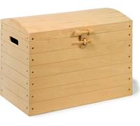 Set de caisses pirates naturelles en bois, différentes tailles, 3 pièces