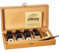Set de calligraphie Winsor & Newton Drawing Ink, 15pcs COMPLETE SET in wooden box