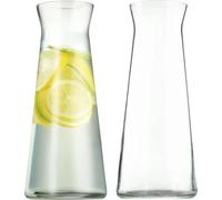 Set de carafes en verre - Carafe à limonade/eau - 1 l - Verre - 2 pièces