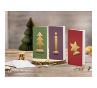 Set de cartes de Noël 'Cut-out style', A6, pour