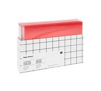 Set de cartes et enveloppes a paillettes - rouge mat