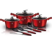 Set de Casseroles Berlinger Haus BH-6150 Triple Granit Burgundy