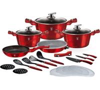 Set de Casseroles Berlinger Haus BH-7180 22 Pièces Burgundy Métallique