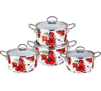 Set de casseroles Edenberg – Des casseroles en émail élégantes et multifonctionnelles pour toutes les cuisines
