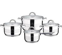 Set de casseroles en acier inoxydable Vaisselle 8 pièces Gourmet-Linie BLAUMANN BL-3115