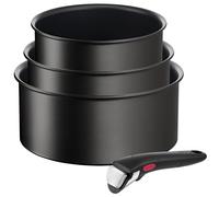 Set de casseroles INGENIO UNLIMITED L7639102, set de 4, noir, aluminium, Tefal