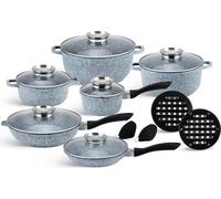 Set de casseroles moderne 16 pièces, granit, INDUCTION, cadeau,EDENBERG