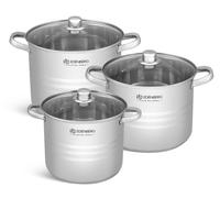 Set de casseroles modernes 6 pièces, acier inoxydable, cadeau, cuisine saine, EDENBERG
