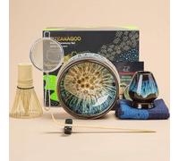Set de cérémonie du matcha - haut de gamme - 7 pièces - bambou et céramique