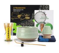 Set de cérémonie du thé matcha japonais 7 pièces vert