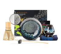 Set de cérémonie matcha 7 pièces en céramique et bambou
