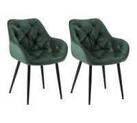 Set de Chaises Tanna Velours (Lot de 2)