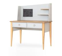 Set de chambre d'enfant élégant Bureau design Étagère blanche 2pcs.