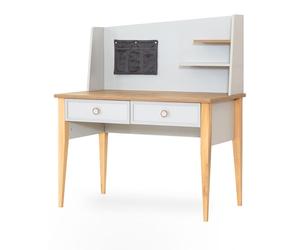Set de chambre d'enfant élégant Bureau design Étagère blanche 2pcs.