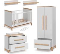 Set de chambre d'enfant Vitalispa Malia blanc/chêne Lot de 4, Model 38272
