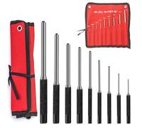 Set de chasse-goupilles 9 pièces : 1,5 mm-8 mm avec sac de rangement pour bois, plastique, cuir, bijouterie, artisanat