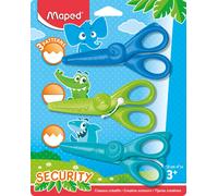 Maped - Set de 3 ciseaux cranteurs KIDICRAFT 12 cm - 3 formes - Sécurité - Blister