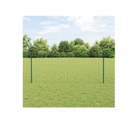 vidaXL Set de clôture de jardin Set de 2 Vert Acier 25 x 1 m Durable
