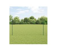 Vidaxl Set De Clôture Jardin Lot De 2 Vert Métal 25 X 1,5 M
