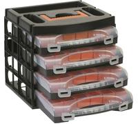 Set de coffrets de rangement à séparations variables Alutec 56100 (L x l x H) 322 x 279 x 297 mm