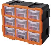 Set de coffrets de rangement séparations variables Alutec 66004 (L x l x H) 38 x 17 x 32 mm 9 parties