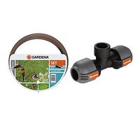 Set de Connexion Grand Débit de Gardena : Kit Complet: Robinet, Raccords de Tuyau et Flexible & Dérivation en T Femelle de Gardena : Raccord pour Purgeur Automatique, Filetage Femelle 25 mm X 3/4"