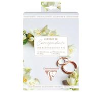 SET DE CORRESPONDANCE THÉMATIQUE, 8 enveloppes Pollen C6 (114x162mm) 120g + 8 cartes pliées 110x155m 185g, Mariage