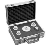 Set de couronnes diamantées pour perçage à sec - 5 couronnes dans une mallette