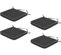 Set de coussins de jardin Masza - set de 4 (48×45 cm chacun), housse amovible, résistant aux intempéries, réversible, avec rubans & élastique | PillowPrim
