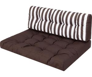 Set de coussins de palette - 120×82 + 120×40 cm - 12 cm d'épaisseur, résistant aux intempéries, utilisable des deux côtés, fait main Coussin de jardin | Pillowprim