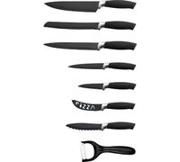 Set de couteaux 8 pièces avec revêtement céramique Royalty Line RLBLK7W
