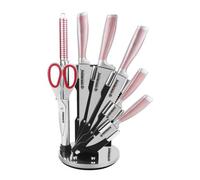 Set De Couteaux 8 Pièces Rouge Herzberg Hgskn8-Red