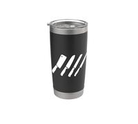 Set de couteaux de boucherie Dessin Omnivore Viande Gobelet isotherme en acier inoxydable double paroi