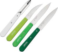 Set de couteaux de cuisine Primavera 4 pièces bois vert et blanc Opinel OP01709 -