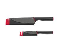 Set de couteaux SLICE&SHARPEN, 2 pièces + 2 étuis à couteaux avec aiguiseurs, Joseph Joseph