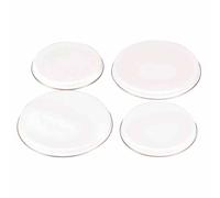 Set de Couvercles Plaques Cuisinière 19041 4teilig Blanc Emallie Ø 16 CM & Ø 20