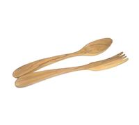 Set de couverts à salade 35 cm, set de 2 pc, marron, bois d'olivier, Lion Sabatier