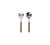 Set de couverts à salade Auterive avec manche en laiton