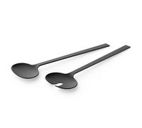 Set de couverts à salade LENORA 30 cm, set de 2 pc, noir, acier inoxidable, Zack