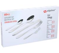 Set de couverts Alpina 60 pièces acier inoxydable