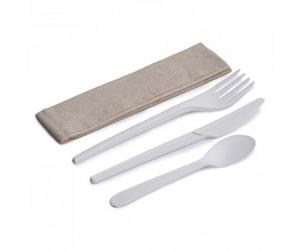 Set de Couverts avec Emballage Recyclable - 50 sets emballés individuellement