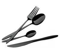 Set de couverts Berlinger Haus 24 pièces Noir brillant