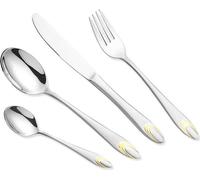 Set de couverts plaqué or, 24 pièces | Maestro MR-1513G-24