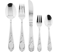 Set de couverts Rococo 30 pièces en acier inoxydable 18/10 de haute qualité - Argent