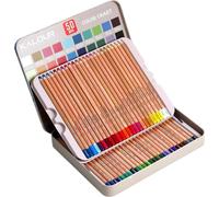Set de crayons de couleur pastel 50 couleurs crayons de charbon Dessiner Esquisser Colorer Ombrer
