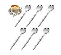 Set de Cuillères à Café, 6 Pièces Mini Cuillères en Acier Inoxydable, Petite Cuillère à Dessert, Cuillères Café Expresso,Polies - sh