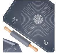 Set de cuisine en silicone - VILDE - 64x45 cm - Gris - Résistant -40°C à +260°C - Antiadhésif - Antidérapant