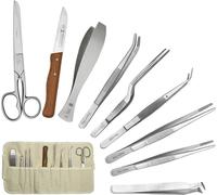 Set de cuisine n° 1 composé de pincettes à arêtes - pincettes de chef - couteau à éplucher
