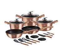 set de cuisson 17 pièces avec surface en marbre METALLIC LINE ROSE GOLD EDITION 19470