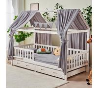 Set de décoration Mousseline de coton | 125x350cm Gris métallisé
